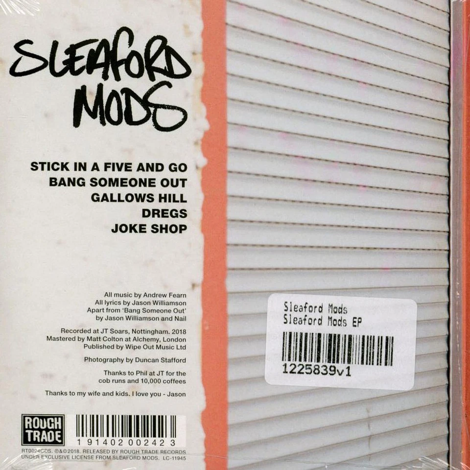 Sleaford Mods - Sleaford Mods EP (2018 - UK - Original) - Bild 2 von 2