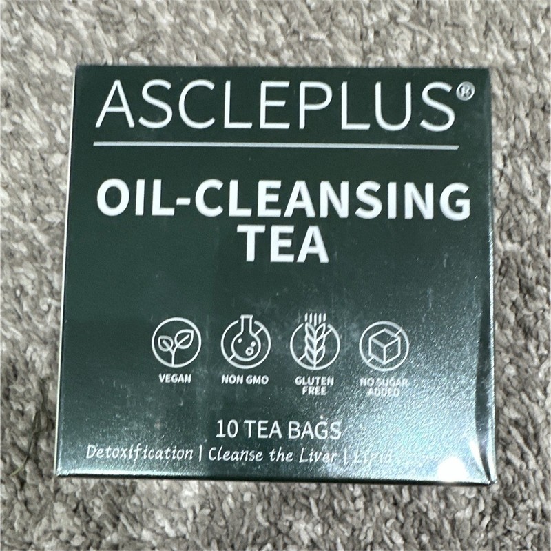 Ascleplus Oil-Cleansing Tea Bags 10ct Vegan Non-GMO Gluten Free No Sugar