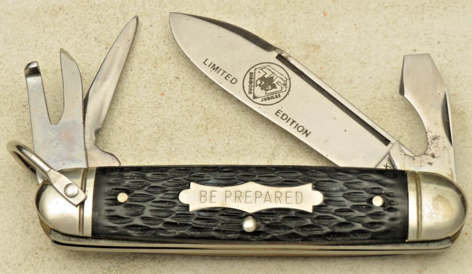 Vintage 1985 NEW YORK KNIFE Co by Schrade - Boy Scouts DIAMOND JUBILEE Knife - Image 2 of 4