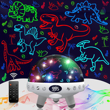 Dinosaur Night Light Projector for Kids with Timer Remote.Dinosaur Gifts for 1-1