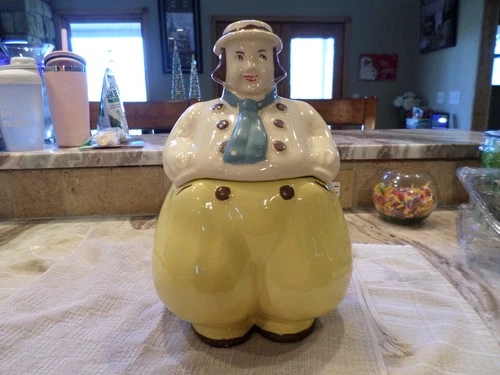 Vintage Shawnee Pottery "Dutch Boy" Cookie Jar Happy Jack  Circa 1940  USA 12"