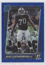 2021 Panini Donruss Optic Rated Rookie Blue Scope Prizm Alex Leatherwood f4l