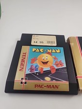 Pac-Man Tengen Black Cart (Nintendo NES, 1990) Authentic Tested Working Sleeve