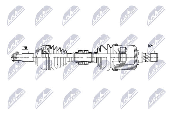 NTY Antriebswelle NPW-NS-224 Passend FüR Nissan Renault-image