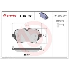Satz Bremsbeläge Bremsklötze hinten für Audi E-Tron GEN Q7 4MB Q8 4MN | 24537
