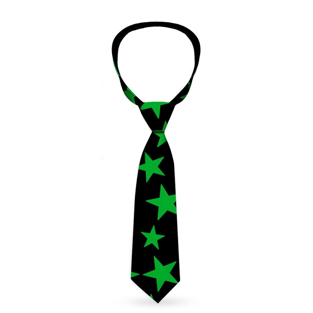 Necktie Standard - Stars Scattered Black/Green ACC NEWAnother great item from Rarewaves USA | Free delivery!