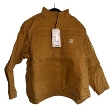 Carhartt FR Full Swing Quick Duck Insulated Coat Brown 4XL OJ2182-FRM NEW