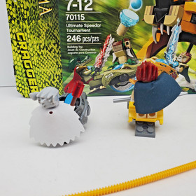 LEGO CHIMA #70115 ULTIMATE SPEEDOR TOURNAMENT w/ figures, book and box
