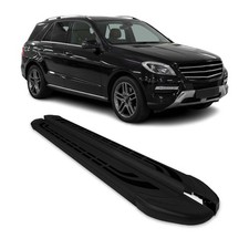 Trittbretter Seitenschweller für Mercedes M Klasse W166 2011-2015 Alu Schwarz