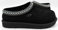 UGG Girls Youth Tasman II Suede Wool Lined Slip On Slippers Black Size:3 170J