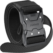 Quick Release Tactical Belt, Military Work 1.5" Nylon Web Hiking Belt with Heavy