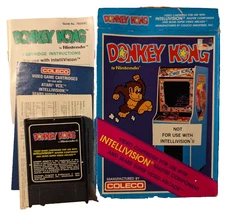 Donkey Kong Intellivision Super Video Arcade 1982 CIB Box Video Game Ships Fast