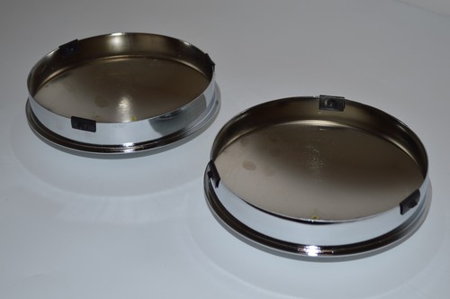 Golf Cart EZGO Yamaha Club Car 6" Baby Moon Chrome Wheel Cover Hub Cap | Set 2 - Picture 2 of 5