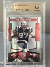Rob Gronkowski 2010 Donruss Elite RC 163/999 BGS 9.5 Crack In Slab Upper Left
