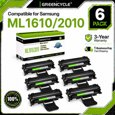 6PK ML2010 ML1610 Toner Cartridge Compatible Samsung ML-2010R ML-2015 Printer