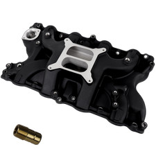Bbf 460 429 Carb Intake Manifold Dual Plane Aluminum For Ford Big Block Black Bbf 460 429 Carb Intake Manifold Dual Plane Aluminum For Ford Big Block Black
