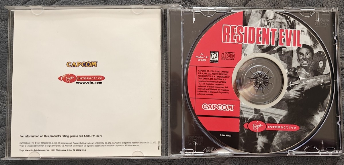 Resident Evil 1 Virgin Interactive Windows 95 PC Game | eBay