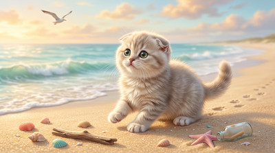 Feline Cute Kitty Cat Digital Image Picture Photo Wallpaper Desktop AI Art 0.99