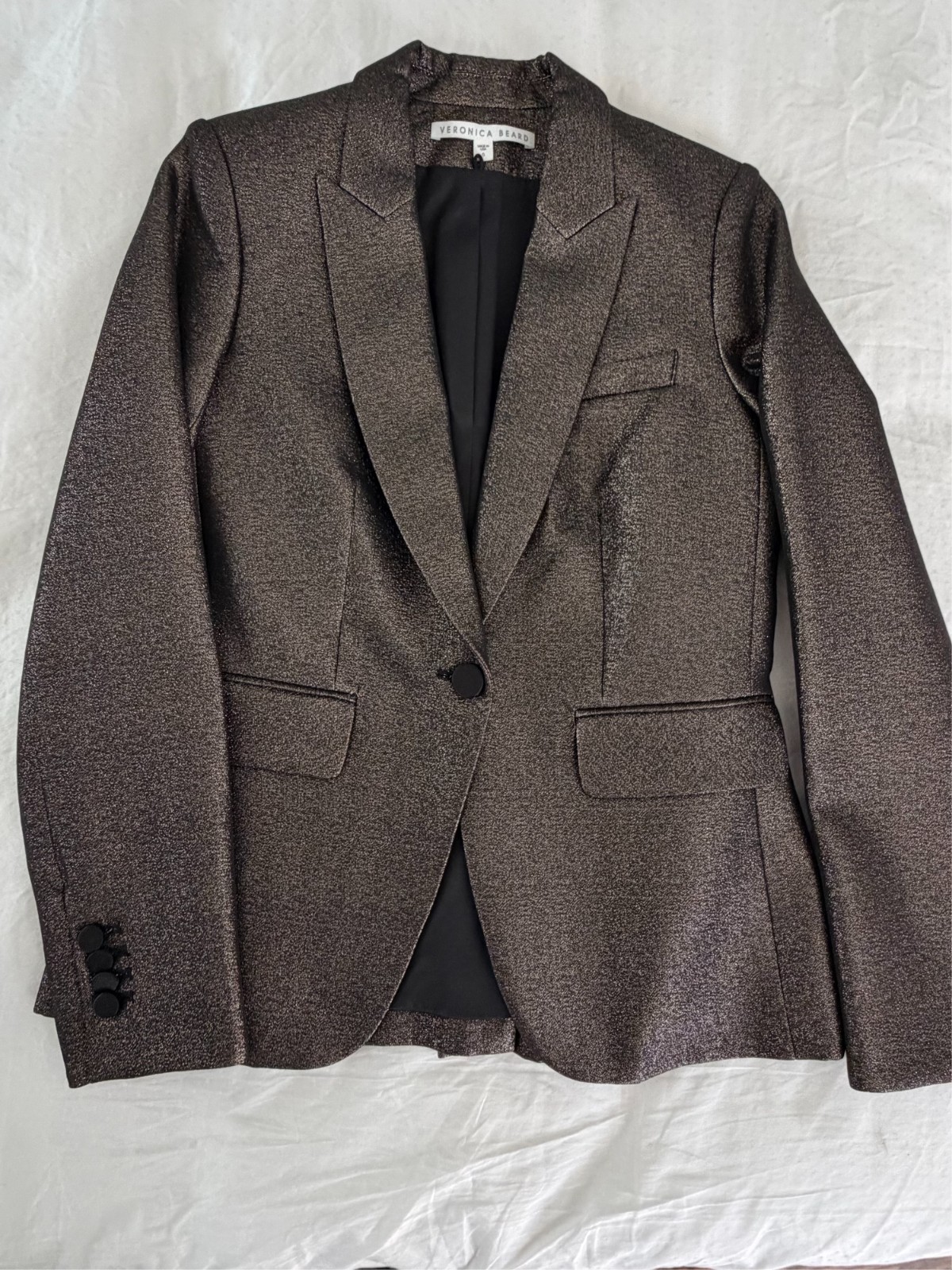 Veronica Beard Metallic Single Breasted Dickey Bl… - image 5