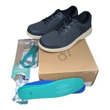 Orthofeet Men's Tabor Orthopedic Walking Shoes - Charcoal - US Sizes - 20211
