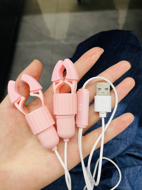 Electic Nipple Stimulate Toys Vibrating Nipple Clamps Clip Sex Toys Women Men SM