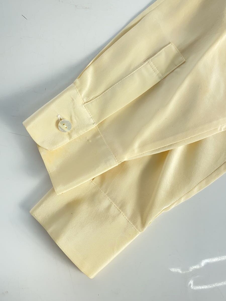 ISSEY MIYAKE◆長袖シャツ/M/シルク/WHT/is21-fj006 Issey Miyake Long Sleeve Silk Shirt M White Is21-Fj006 Used