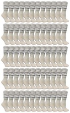 60 Pack Womens Cotton Slouch Socks Womens Knee High Boot Socks, White, Size 9-11