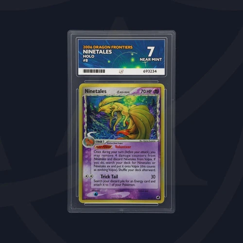 Pokemon Card Ninetales Delta Species Dragon Frontiers 8/102 ACE 7 Holo Rare 2006