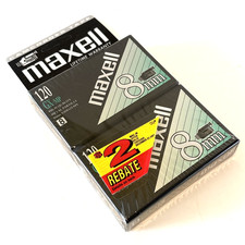 VTG Maxell GX-MP 120 8mm Video Tapes Sealed 2 Pack Vintage Camcorder Tape NEW