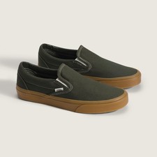Vans Classic Slip-On Gumsole Shoes Sneakers Obsidian Fern VN000DAHFRN US 4-13