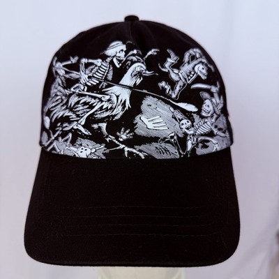 Espolon Tequila Men's Cap Hat Strapback Buckle Black White Skeletons OSFM