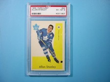 1959 1959/60 PARKHURST NHL HOCKEY CARD #44 ALLAN STANLEY PSA 6 EX/MINT PARKIE