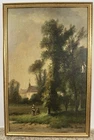 Oil On Canvas Marouflée: School Of Barbizon Circle Of DIAZ DE LA PEÑA