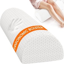 Knee Pillow for Side Sleepers, Half Moon Memory Foam Bolster Pillow for Legs, Er