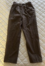 Vintage Christian Dior Sportswear Wool Brown Women  s High Waist Pants 6