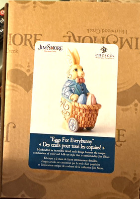 Jim Shore Heartwood Creek  Eggs for Everybunny  Brand New Pint Size Bunny  2019
