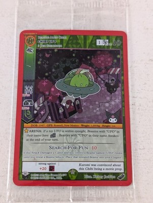 Metazoo Hello Kitty Kuromi's Cryptid Carnival Sealed Chibi UFO Promo Card Holo
