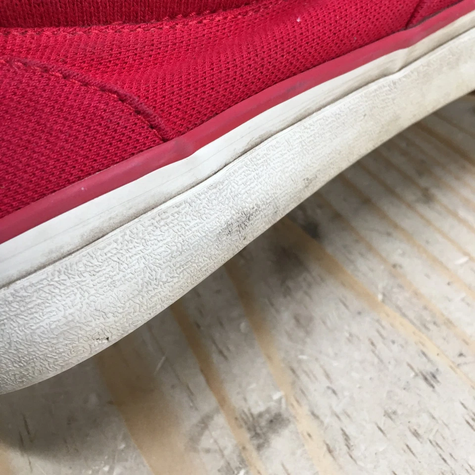 Polo Ralph Lauren Zapatos Para Hombres 11D Thornton II Tenis Rojo Con Cordones Parte Superior Baja Informal Foto 4 de 4