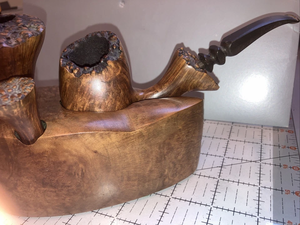 INCREDIBLE (2) Sven Lar Estate Pipe Set w/Caddy & Tamper Hand Made 2 FAS Denmark - Image 3 of 4