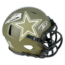 Daron Bland and Trevon Diggs Dual Signed Dallas Cowboys Salute to Service Mini F