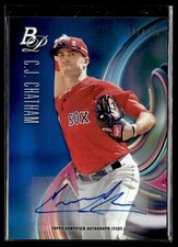 2018 Bowman Platinum Top Prospects Autographs Blue C.J. Chatham Auto /150 Boston
