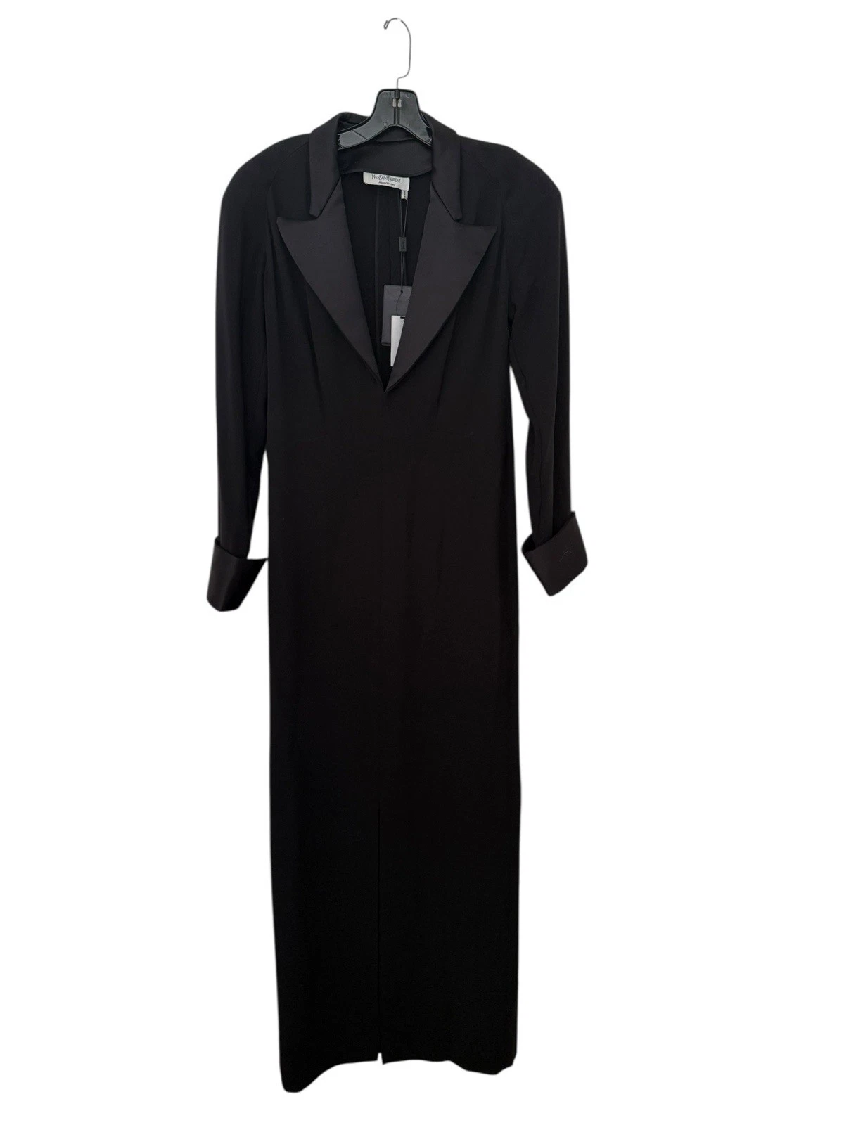 SAINT LAURENT (YSL) Abito smoking nero Yves Saint Laurent nuovo con etichetta taglia 6