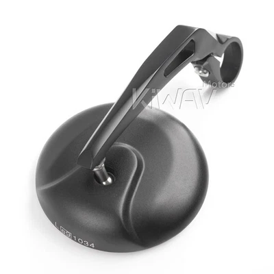Rétroviseurs paire embouts guidon noir RETRO rond pour Yamaha FZ1 FZ6 FZ10 - Photo 1/4