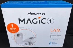 Devolo Magic 1 LAN Powerline Starter Kit Netzwerk LAN-Adapter Weiß NEU&OVP!
