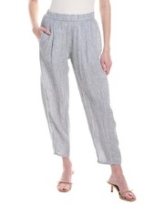 Eileen Fisher Petite Ankle Pleated Lantern Linen Pant Women's