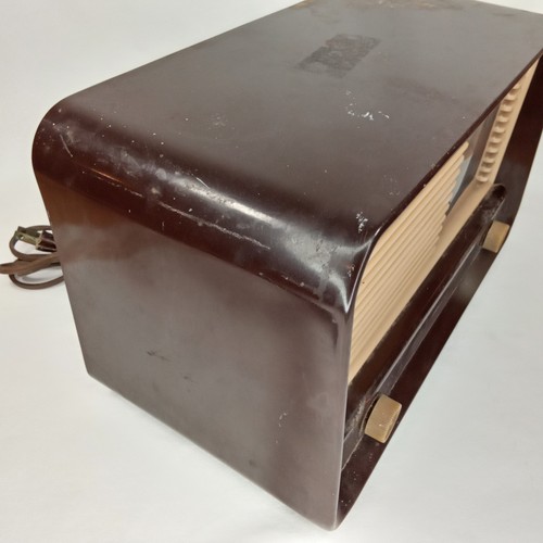 Post WWII Era AM Tube Radio Philco Model 49-902 Brown Made In USA 1949 - Picture 7 of 15
