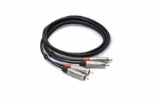 Hosa HRR-001.5X2 PRO STEREO INTERCONNECT, DUAL REAN RCA TO SAME 1.5FT RCA TO RCA