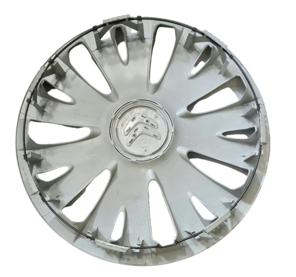 New Genuine Citroen Berlingo 08-16 15" x4 Silver Wheel Trim Cap Cover 98136143VV - Image 4 of 4
