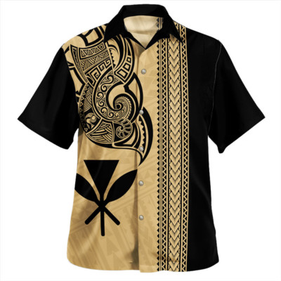 Hawaii Hawaiian Shirt Kanaka Polynesia Tribal Tattoo Tropical Hawaiian Shirt