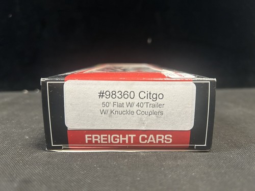 Model Power #98360 Citgo 50' Flat w/40' Trailer w/ Knuckle Couplers - Picture 20 of 24